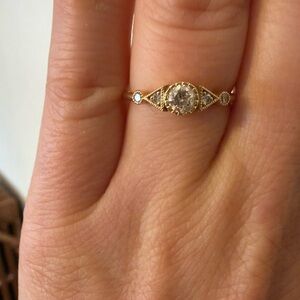 Jennie Kwon Designs Diamond Duo Deco Spear Ring